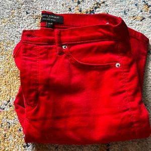 Banana Republic red corduroy pants